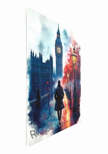 Obraz na płótnie Londyn – Big Ben i kolorowa londyńska ulica
