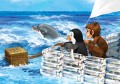 Kamishibai karty narracyjno - obrazkowe knk-R16, Wydawnictwo Risprint, autor ilustracji: Marek Szal